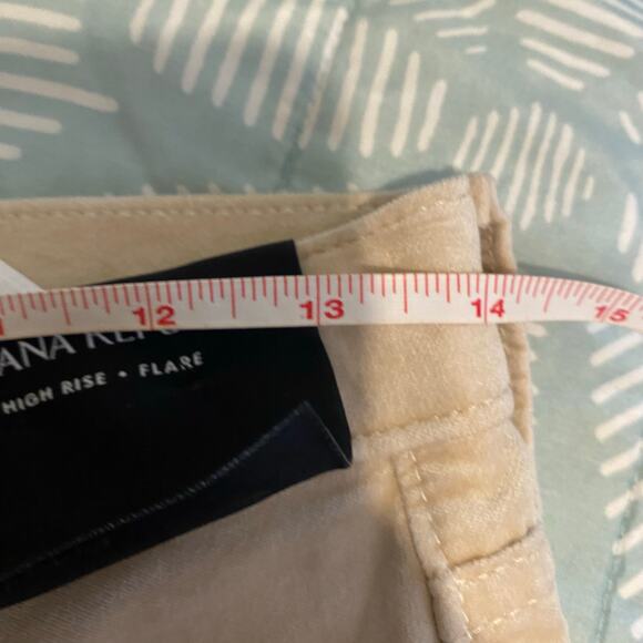 NEW Banana Republic Beige Corduroy High Rise Flare Jeans Size 27 NWT - Picture 8 of 10